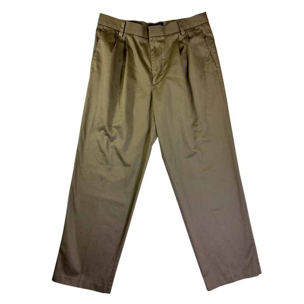 Dockers D3 Classic Fit Pleated Chino Pants Khaki Tan 100% Cotton 32x29 Mens